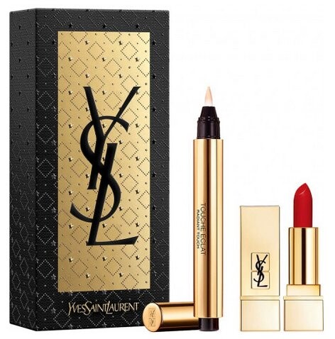 

Мл + Rouge Pur Couture 01, 1,3 г Yves Saint Laurent, Touche, Eclat 02, 2,5