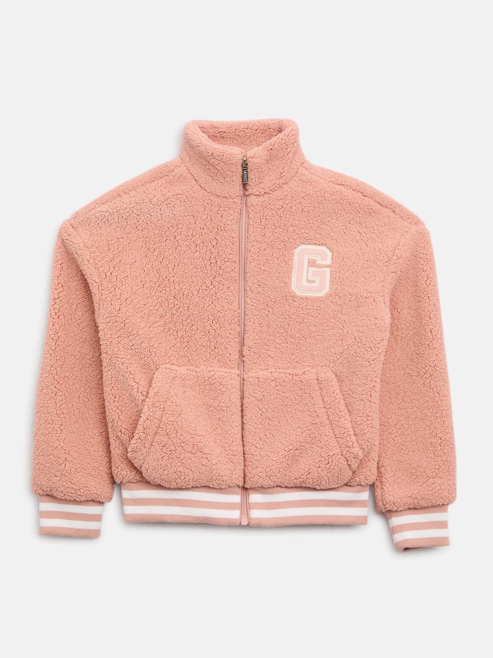 

Винтажная куртка с искусственным мехом Guess Factory, розовый