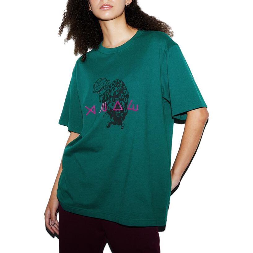 Футболка Hunter X унисекс зеленая Uniqlo, зеленый — фото 3