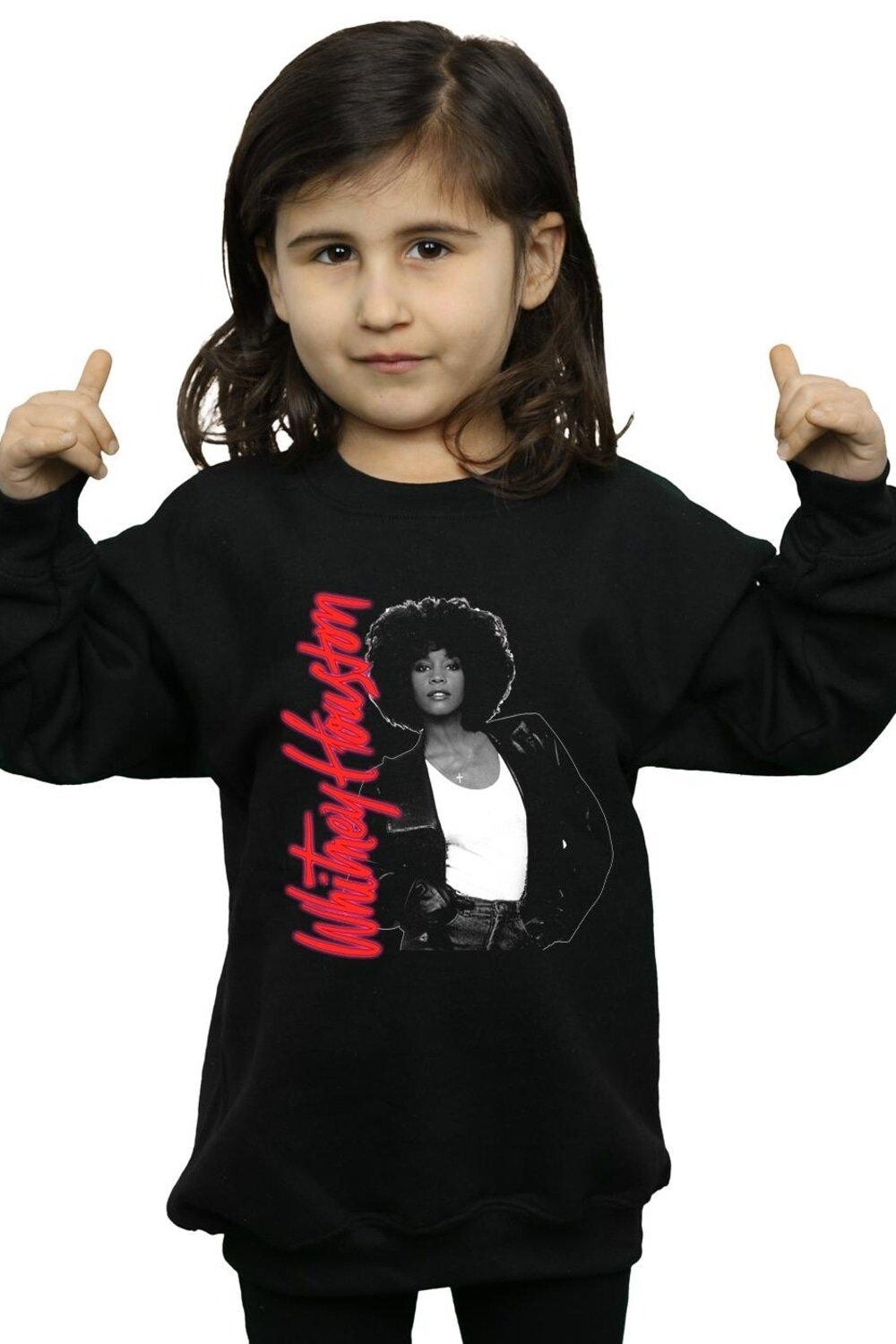 

Толстовка Whitney Pose Whitney Houston, черный