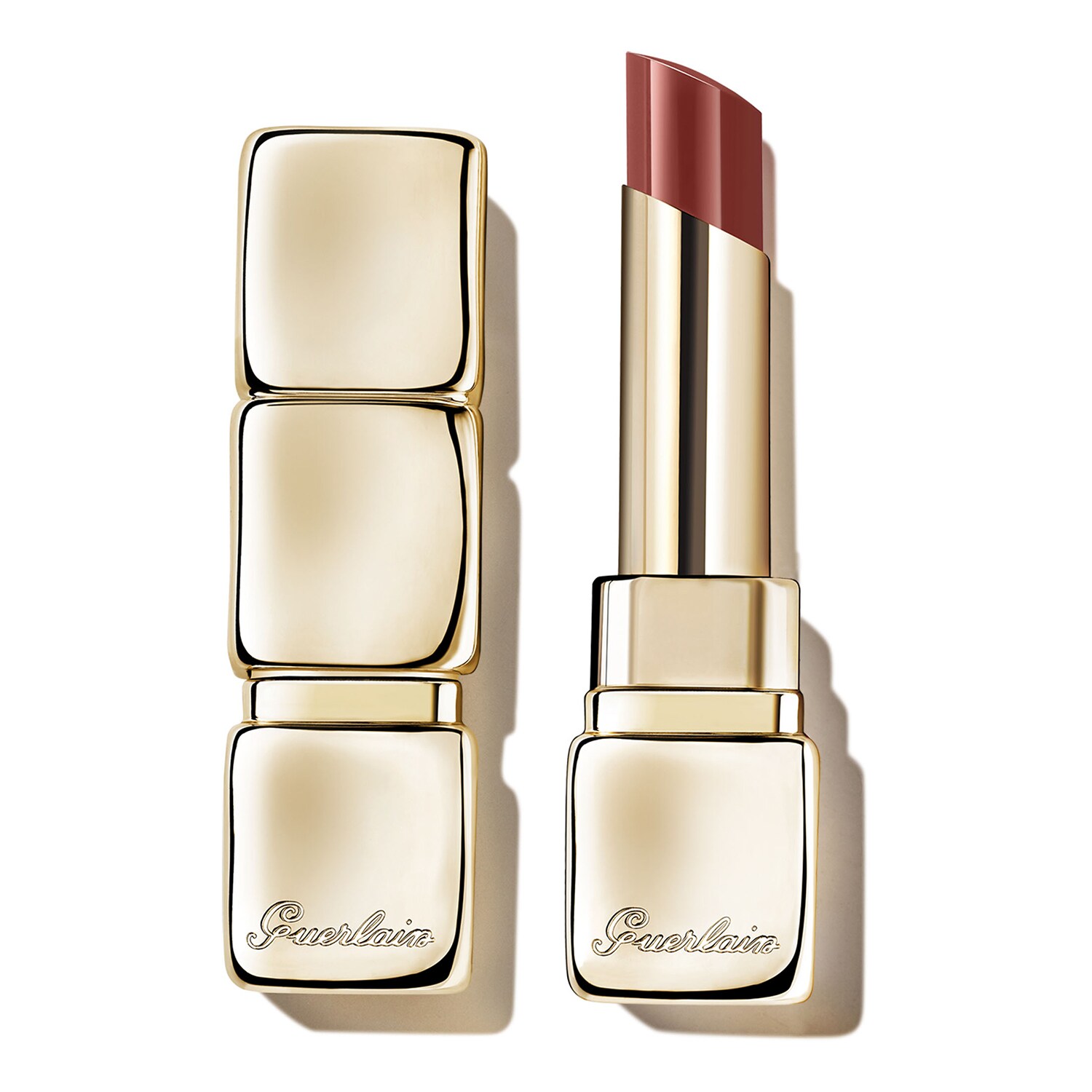 

Помада, на 95% состоящая из натуральных ингредиентов. KissKiss Shine Bloom Guerlain, 521 Kiss To Say (3,2gr)