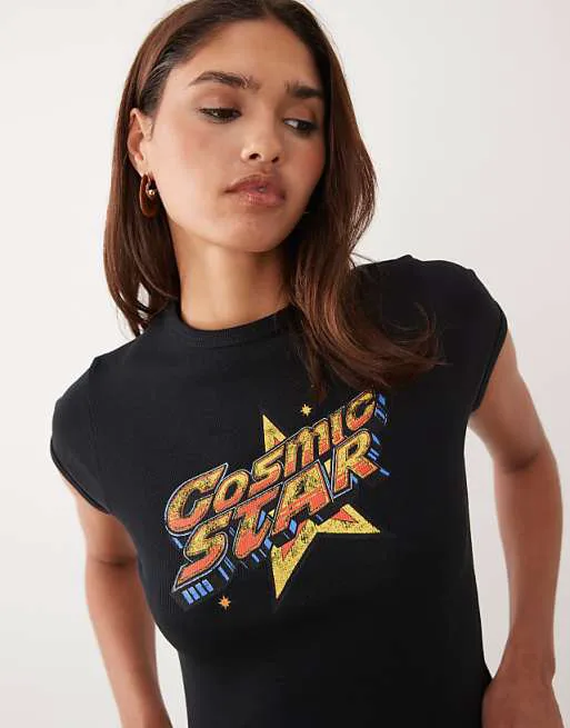 

Черная детская футболка с изображением космических звезд ASOS DESIGN, Черный, Черная детская футболка с изображением космических звезд ASOS DESIGN