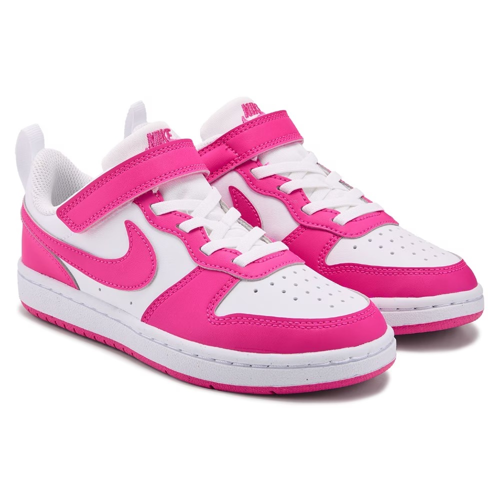 

Детские кроссовки Nike Court Borough Recraft Low Top для маленьких детей, pink/white