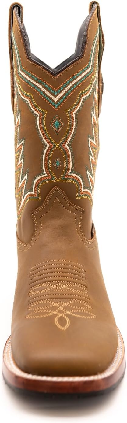 Кожаные ковбойские сапоги для мужчин, Bucefalo Crazy Mango Generic, Camel — фото 2