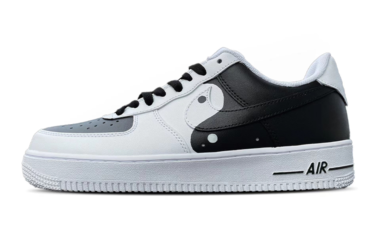 

Кроссовки Nike Air Force 1 Skateboard Shoes Women's Low-Top Black White, Черный, Кроссовки Nike Air Force 1 Skateboard Shoes Women's Low-Top Black White