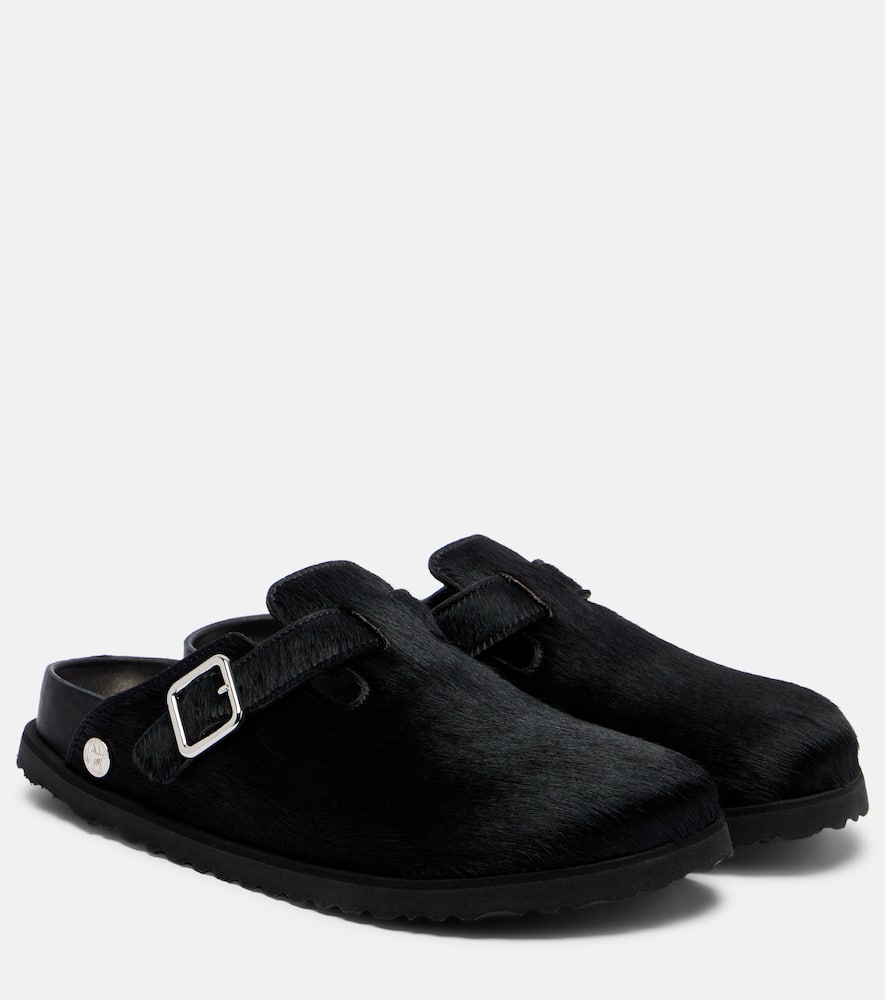 Бостонские сабо из телячьей шерсти Birkenstock 1774, Black