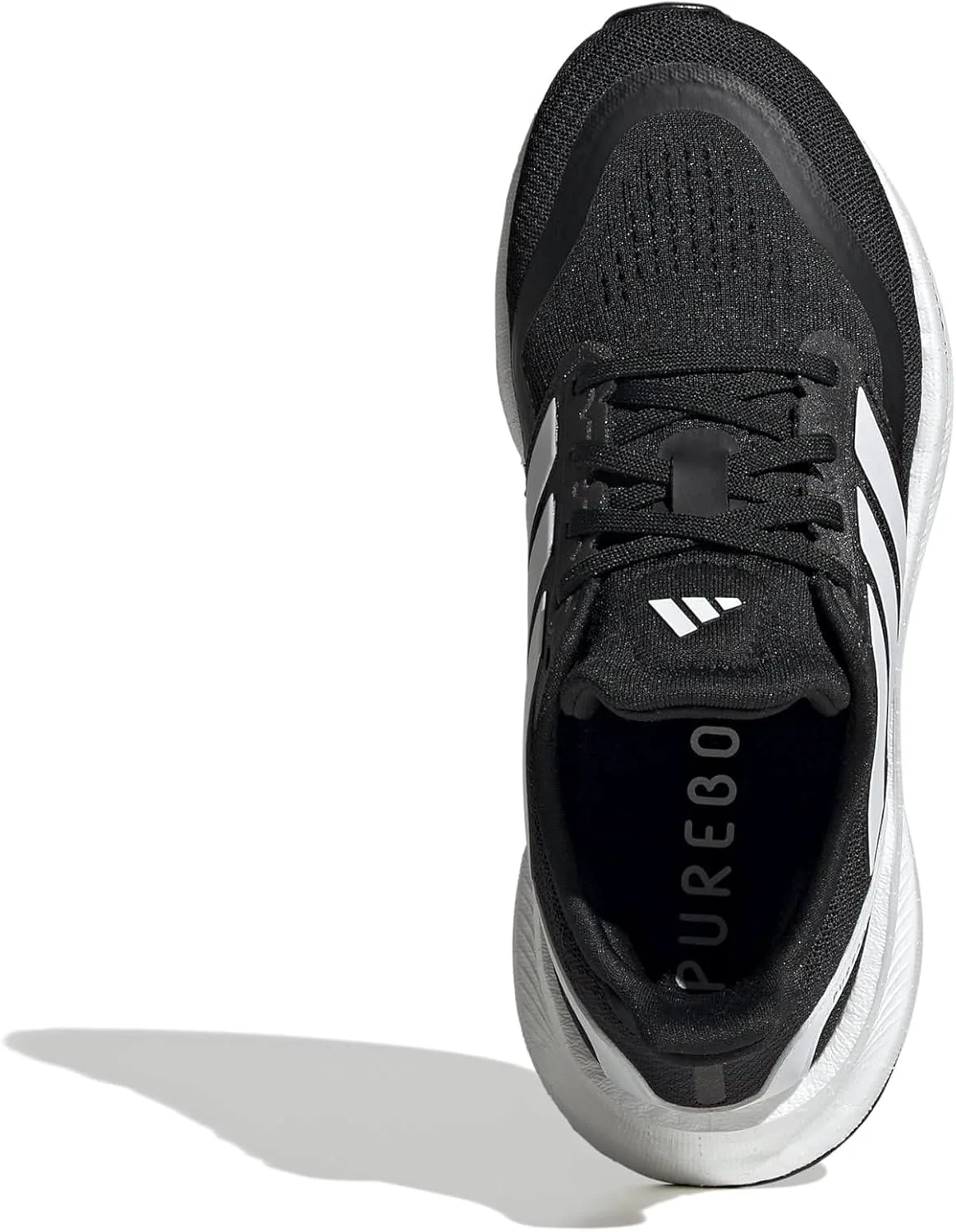 Adidas Детские кроссовки для бега Pureboost Light унисекс, черно-белый — фото 4