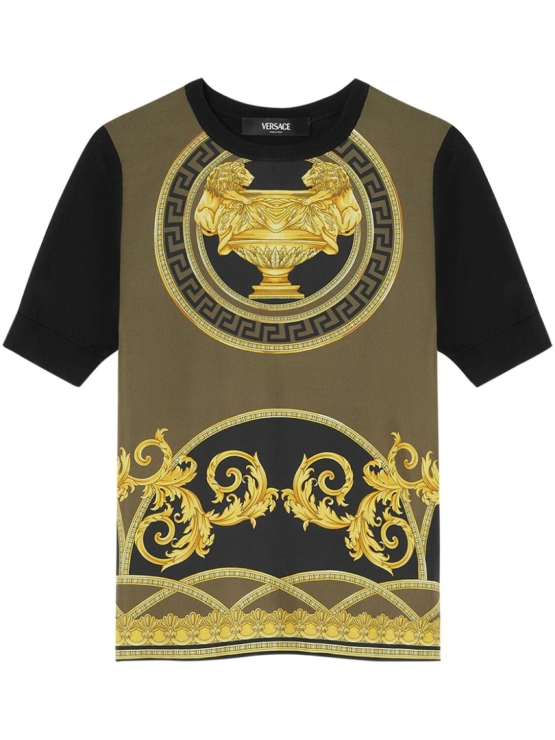 

Versace футболка La Coupe des Dieux со вставками, черный