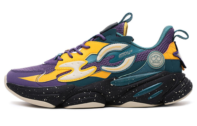 

Кроссовки Strange Bomb для бега мужские с низким верхом фиолетово-голубого цвета Erke, Фиолетовый, Кроссовки Strange Bomb для бега мужские с низким верхом фиолетово-голубого цвета Erke