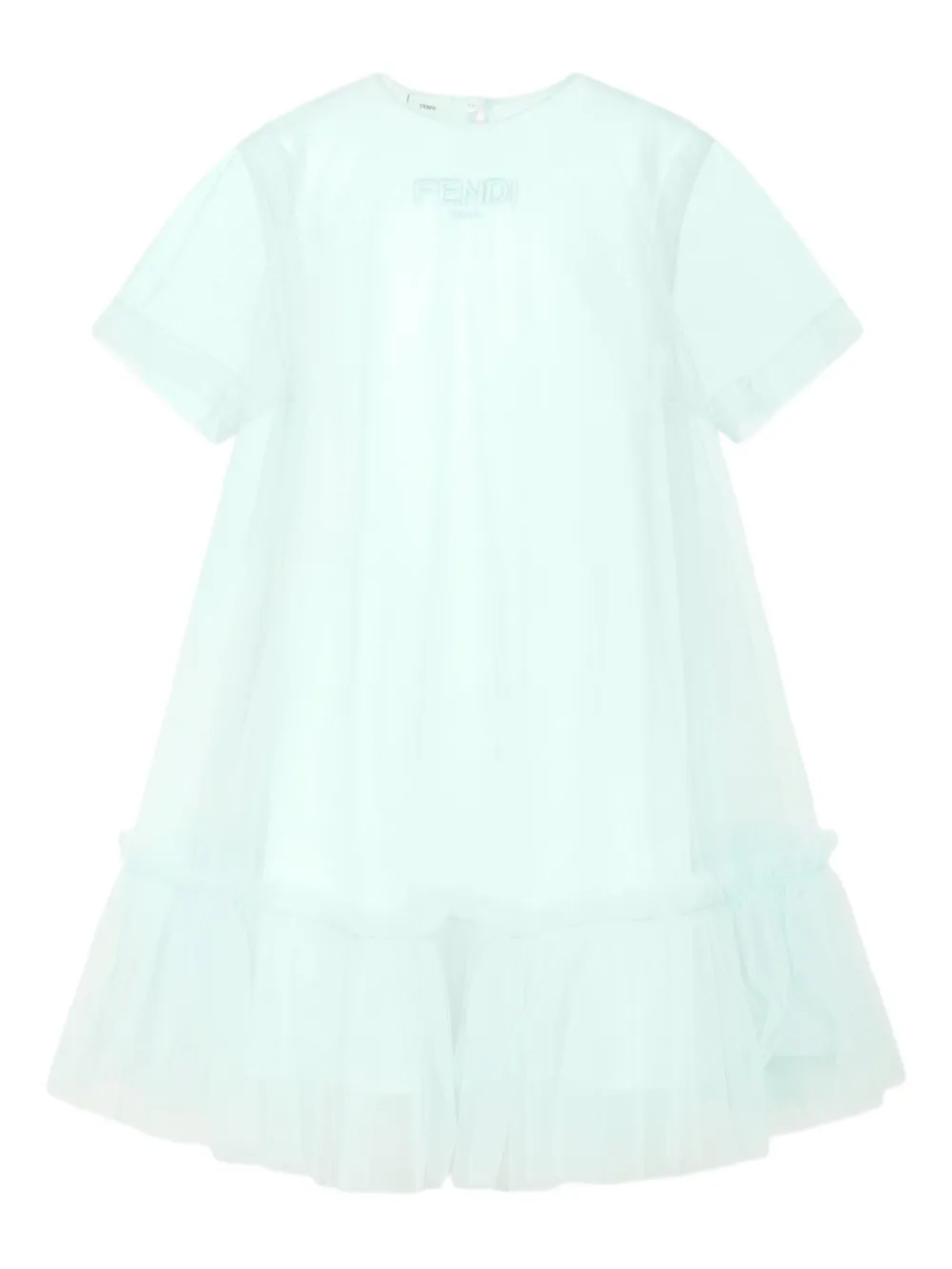 

Платье из тюля Fendi Kids, синий