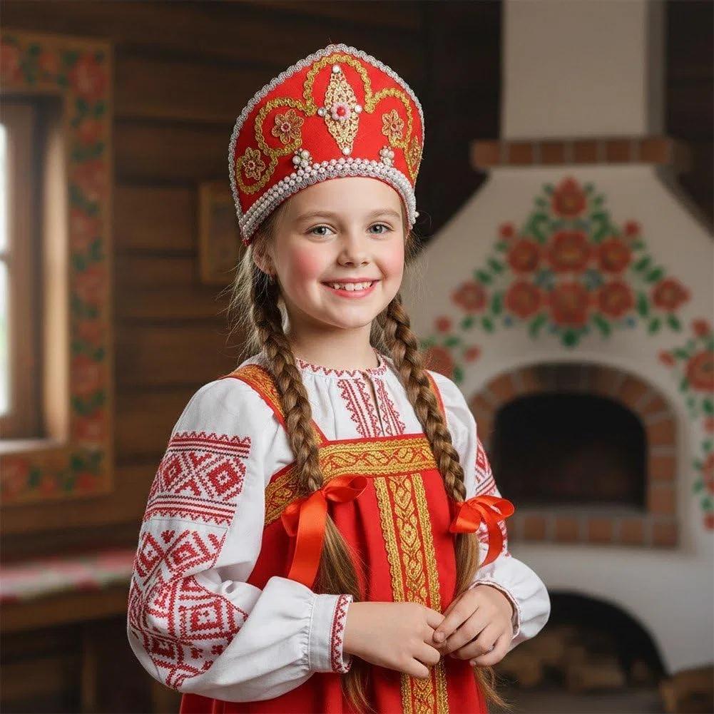 Женский головной убор «Renaissance Crown National Dance Pearl Headpiece Hat» от Dianzan Dianzan, Style 2 — фото 3