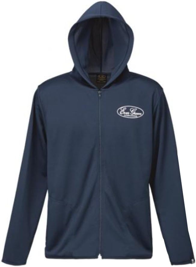 

Худи EVERGREEN с сетчатой тканью и защитой от УФ-излучения UPF20, модель EG Dry Zip Hoodie Type A (с логотипом EG), темно-синий
