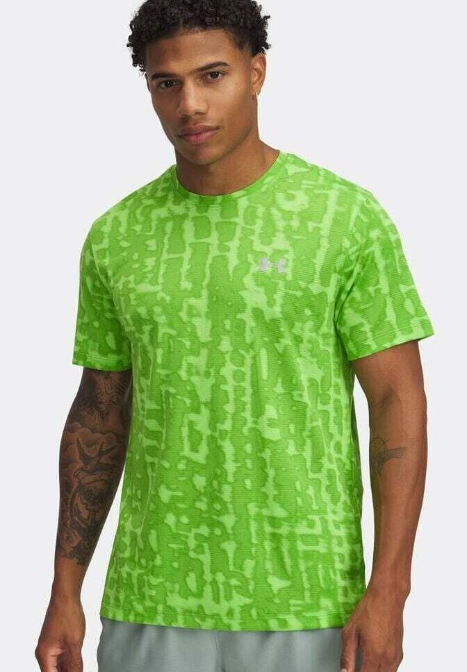 

Футболка с принтом LAUF LAUNCH SHORTSLEEVE Under Armour, неоновый зеленый