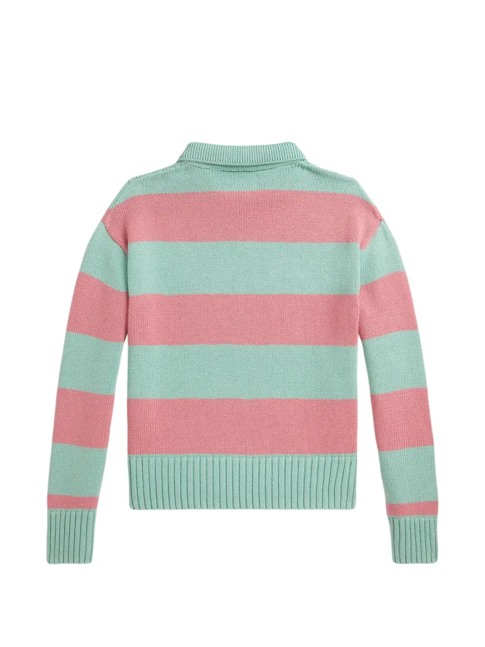 Свитер в полоску Polo Ralph Lauren Kids, зеленый — фото 2