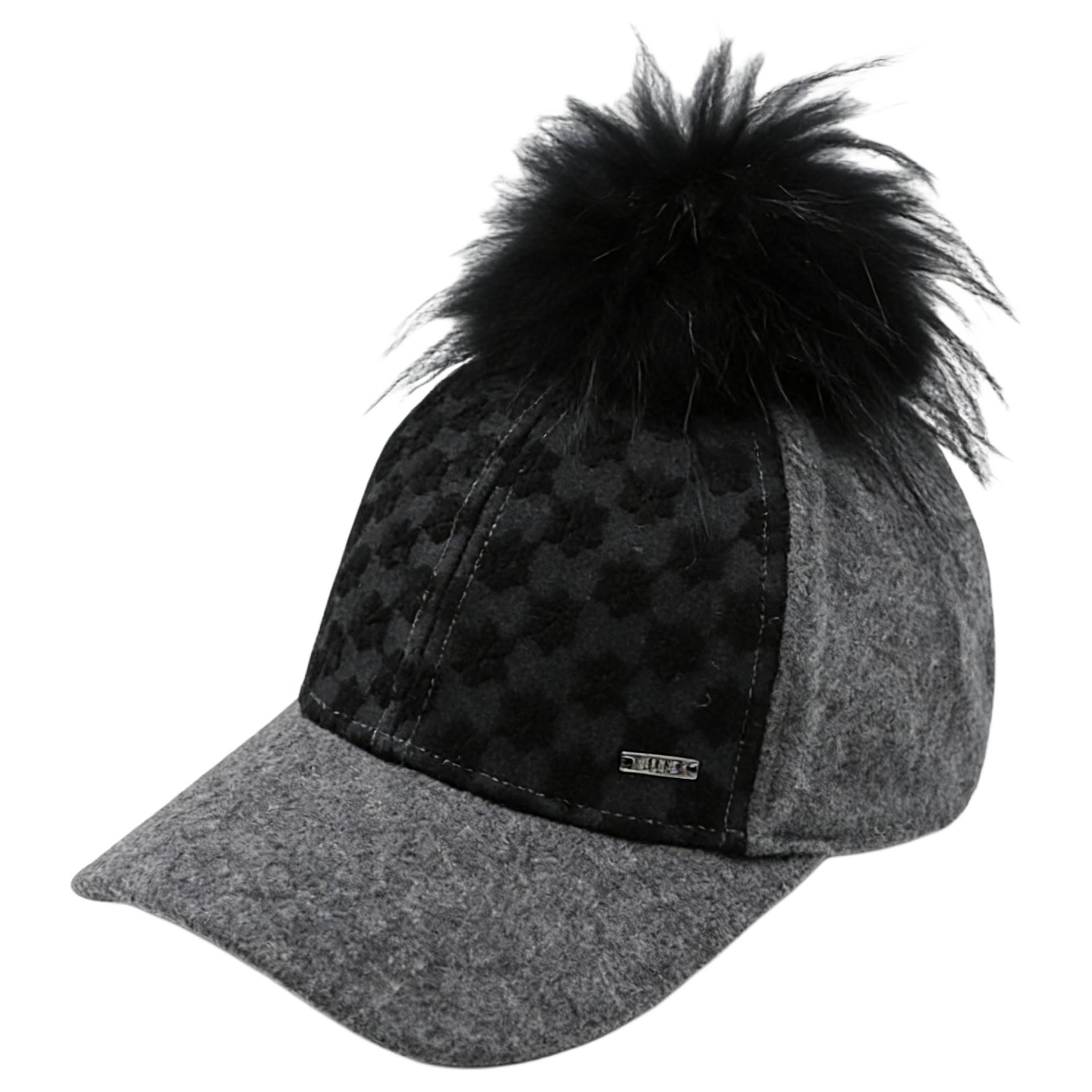 

Бейсболка из овечьей шерсти для женщин ELLE, серый