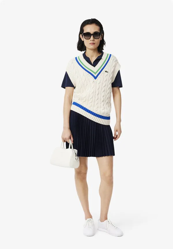Рубашка-поло Lacoste Bleu Nuit, однотонная, дышащая — фото 2