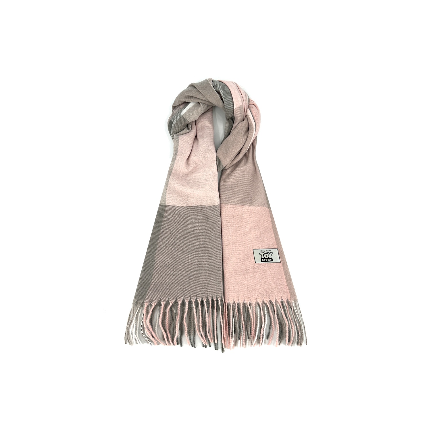 

Disney Полиэстеровый вязаный шарф унисекс, Pink & Gray