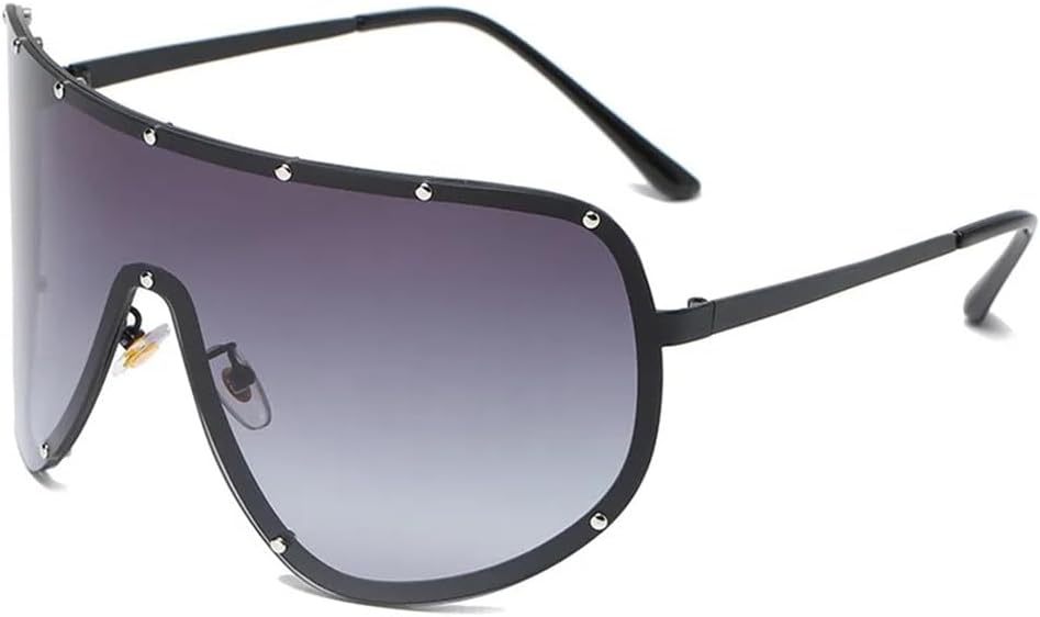 

Солнцезащитные очки в стиле стимпанк большого размера для женщин, модные тренды панк, солнцезащитные очки в стиле Y2k для мужчин, очки с защитой от УФ-излучения UV400 KTUCN, 3