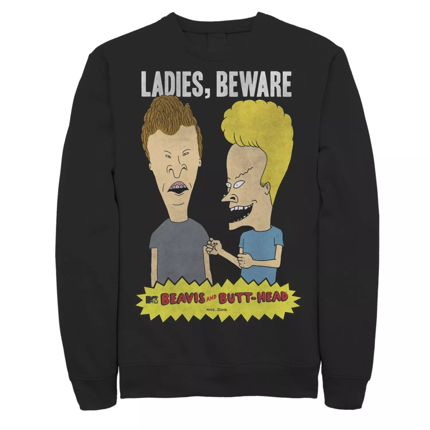 

Мужская толстовка с логотипом Beavis and Butthead Ladies Beware Licensed Character