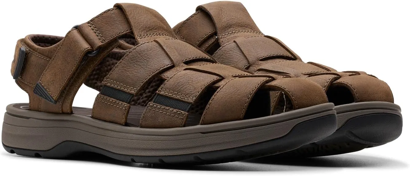 Мужские сандалии Clarks Saltway Cove, 2-Dark Brown Leather — фото 4