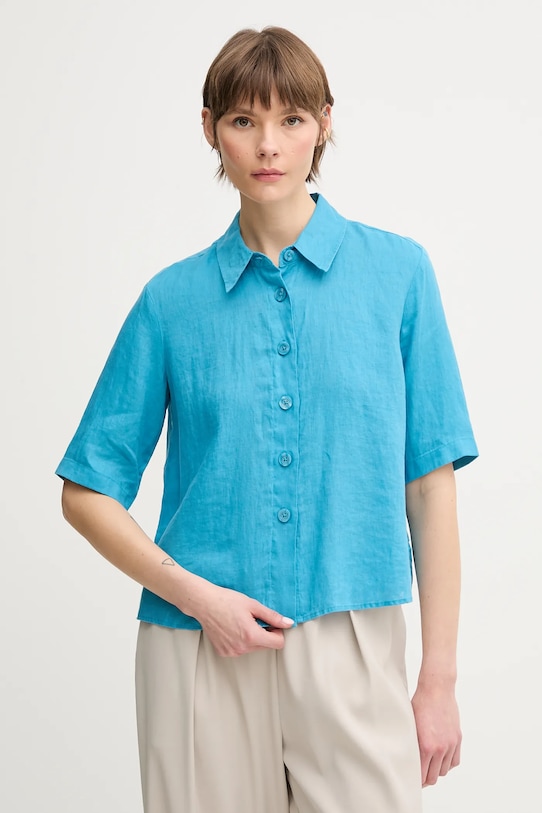 

Льняная рубашка United Colors Of Benetton, синий