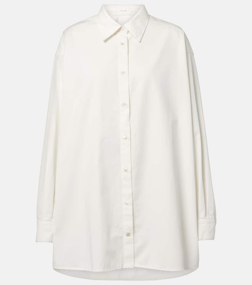 

Рубашка из хлопка и кашемира Luka The Row, White