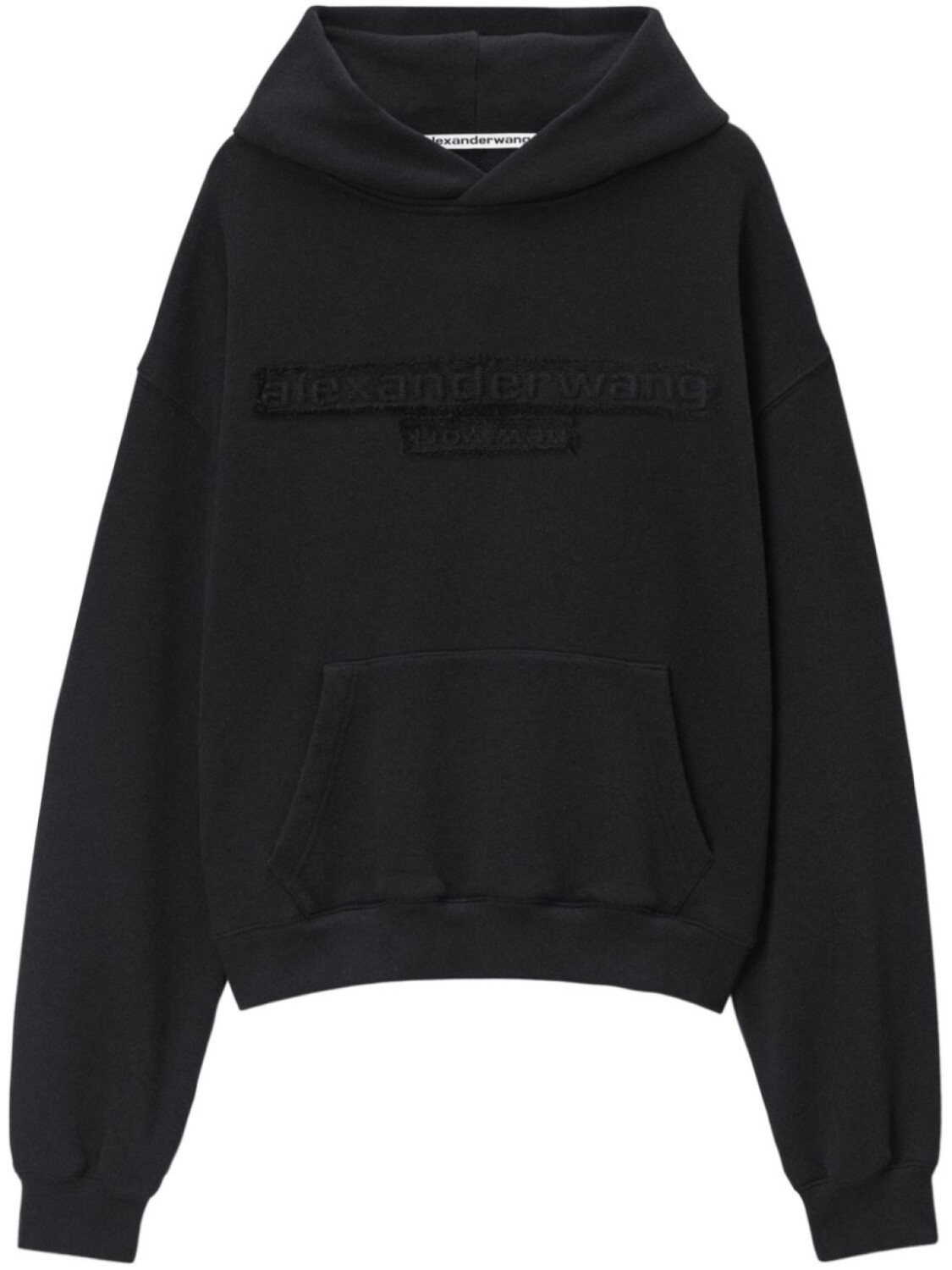 

Толстовка с капюшоном и логотипом Alexander Wang, черный