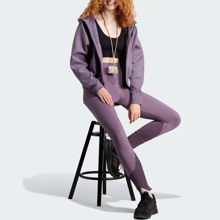 Женская толстовка Adidas ZNE фиолетовая — фото 4