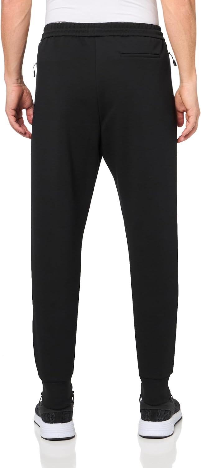 BOSS Мужские тоновые хлопковые спортивные штаны Regular Fit, Black Olive — фото 2