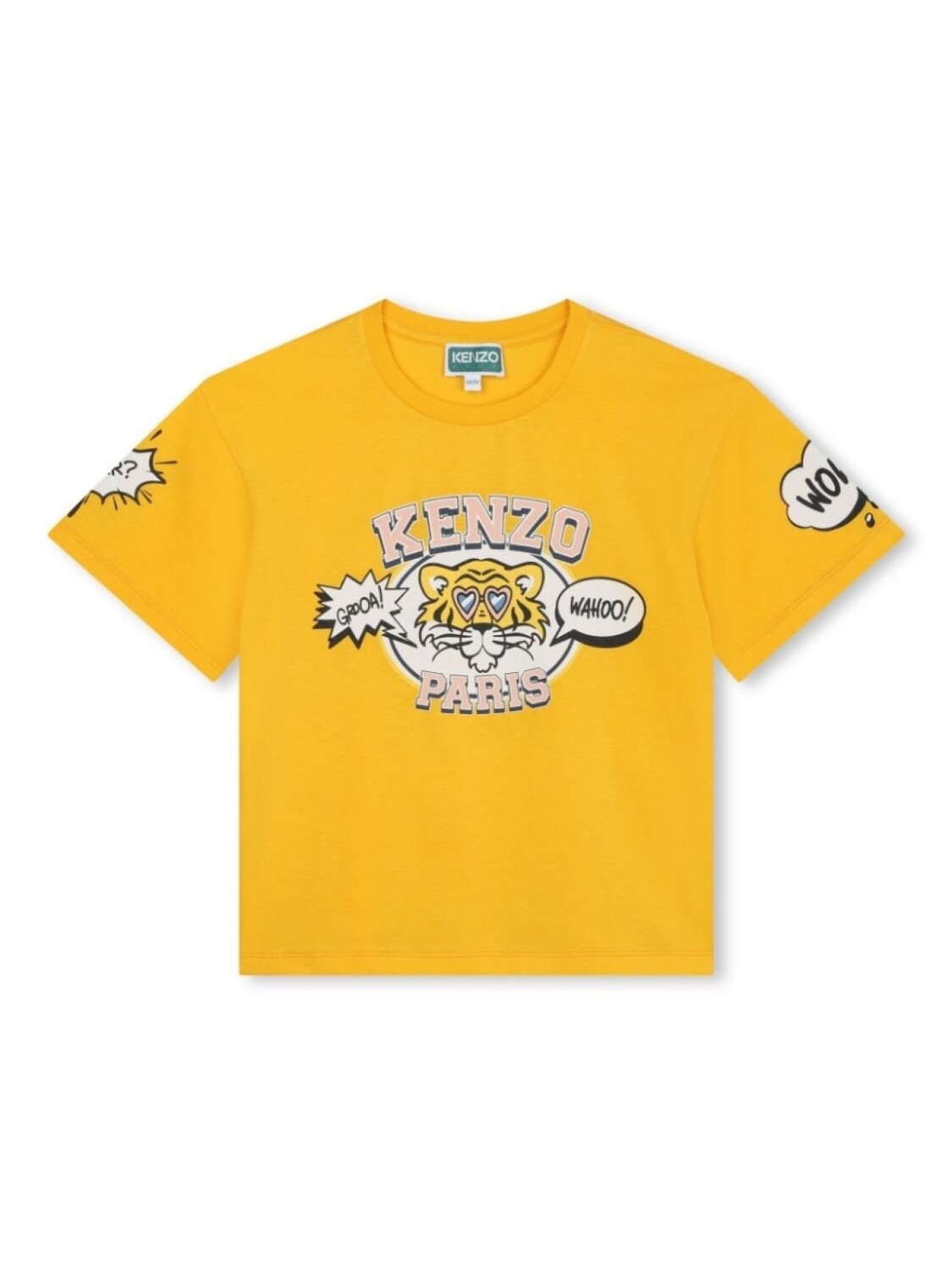 

Kenzo Kids футболка с принтом Tiger Head, желтый