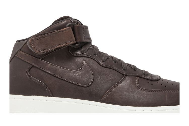 Кроссовки NikeLab Air Force 1 Mid Velvet Brown, коричневый — фото 2