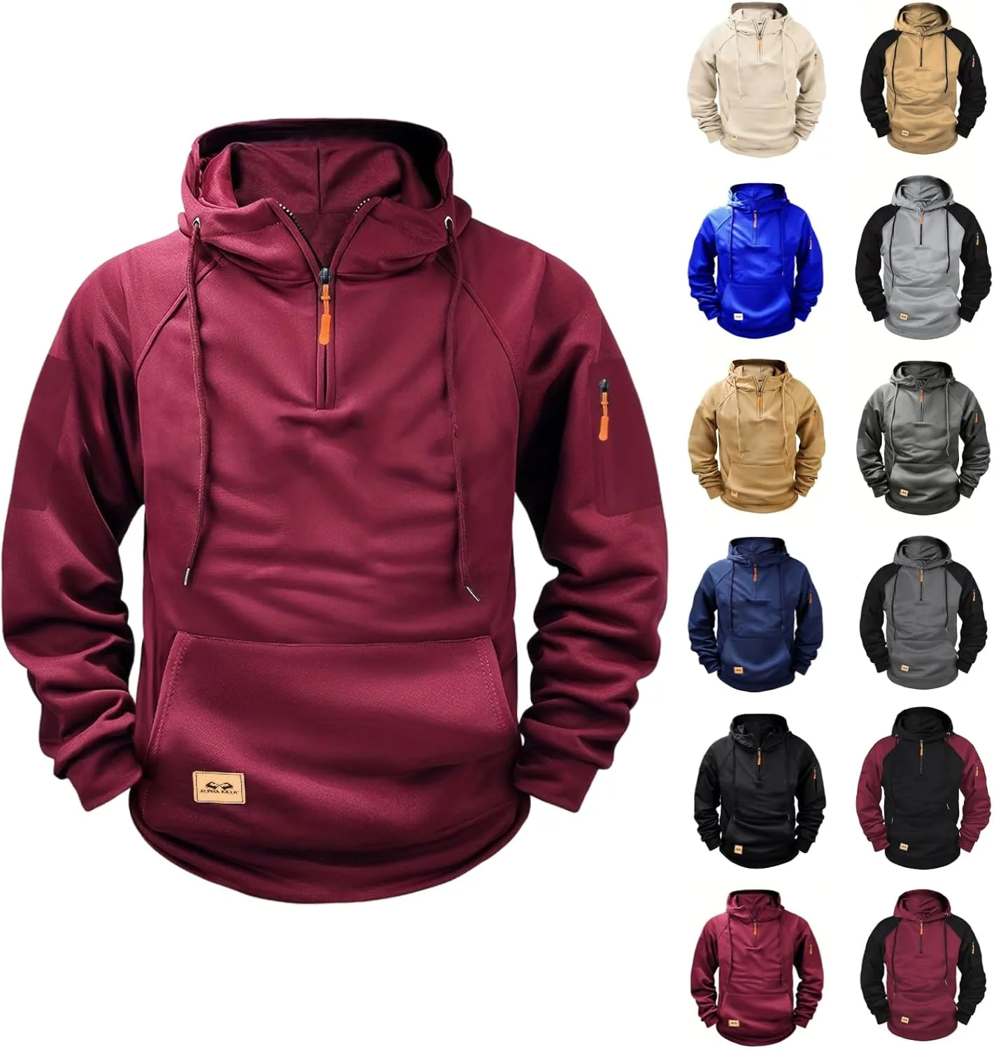 

Тактический худи для мужчин с карманами Bacrelax