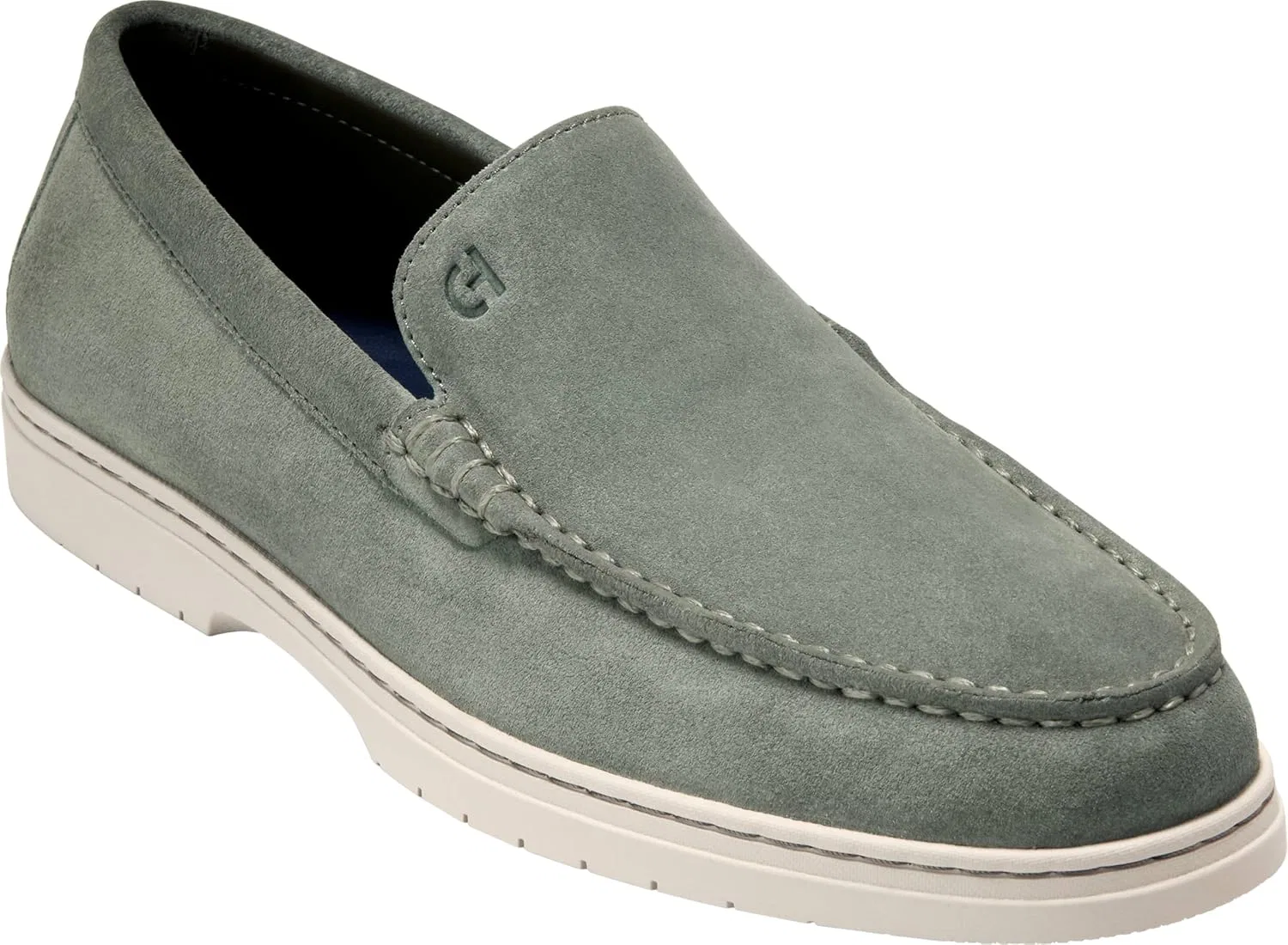 Лоферы из замши Cole Haan, Dusty Olive Suede/Angora — фото 4