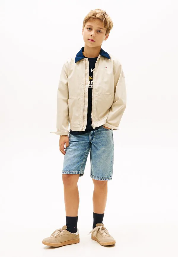 Выцветшие джинсовые шорты прямого кроя Tommy Hilfiger, Dark-Blue — фото 2