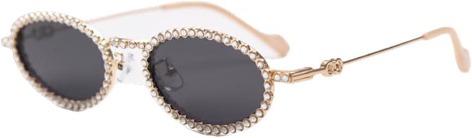 

Овальные поляризованные солнцезащитные очки с бриллиантами для женщин, стильные солнцезащитные очки из сплава для мужчин, очки с защитой от УФ-излучения UV400 VFDHN, C1