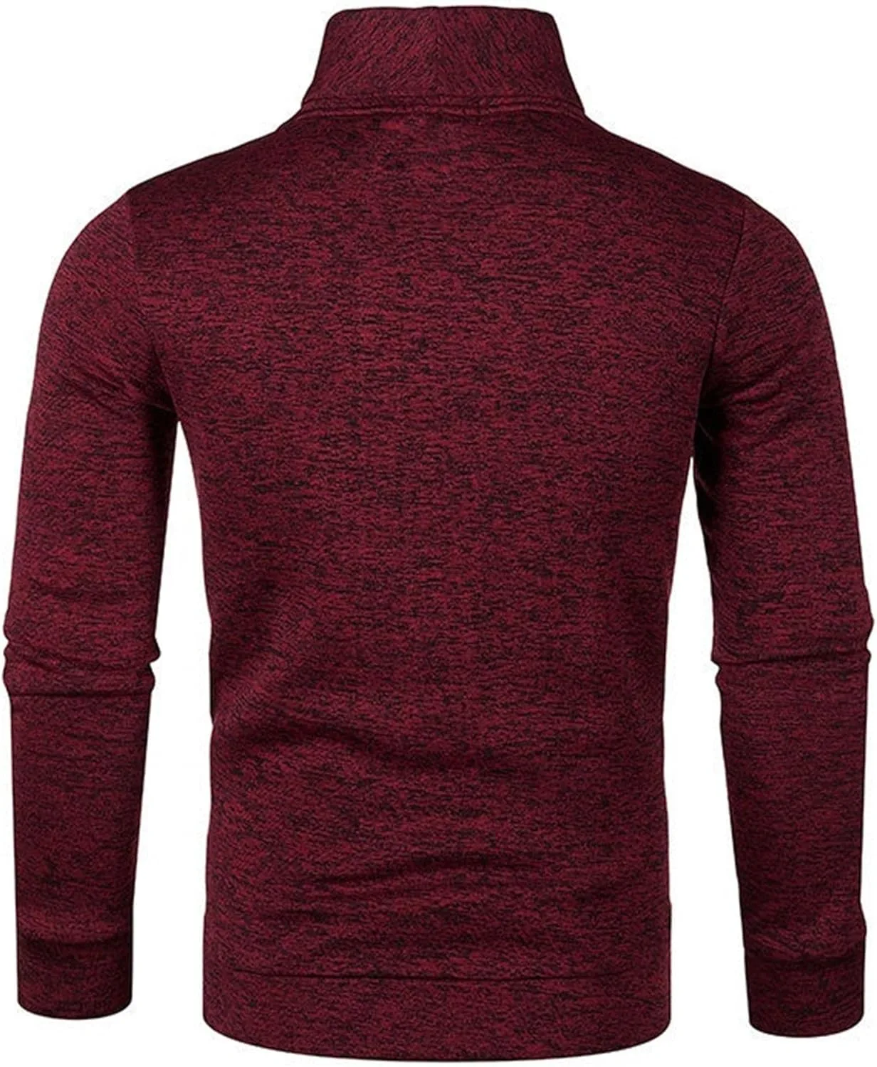 Мужской вязаный свитер с V-образным вырезом и косой Slim Fit — фото 3