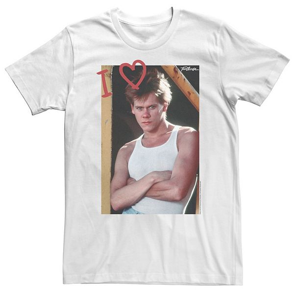

Футболка Big & tall footloose i heart bacon vintage graphic Licensed Character