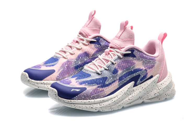 Кроссовки LINING YOUNG Kids Lifestyle Shoes GS Low-top Blue/pink — фото 3