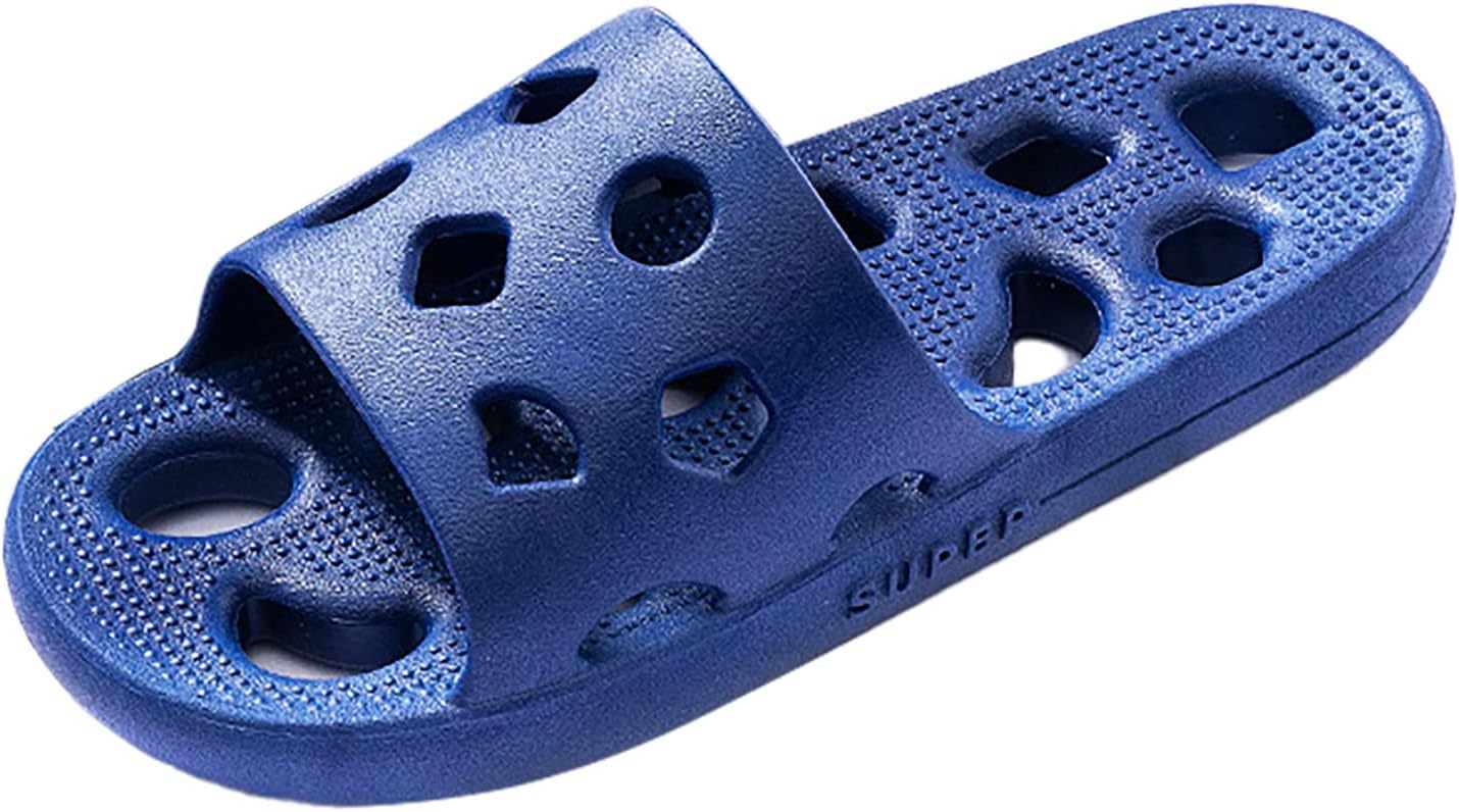 

Мужские домашние тапочки для пар, для душа, с противоскользящей подошвой, дышащие, массажные, с мягкой подошвой, быстро сохнущие, тапки-«дракон» для мужчин Generic, синий