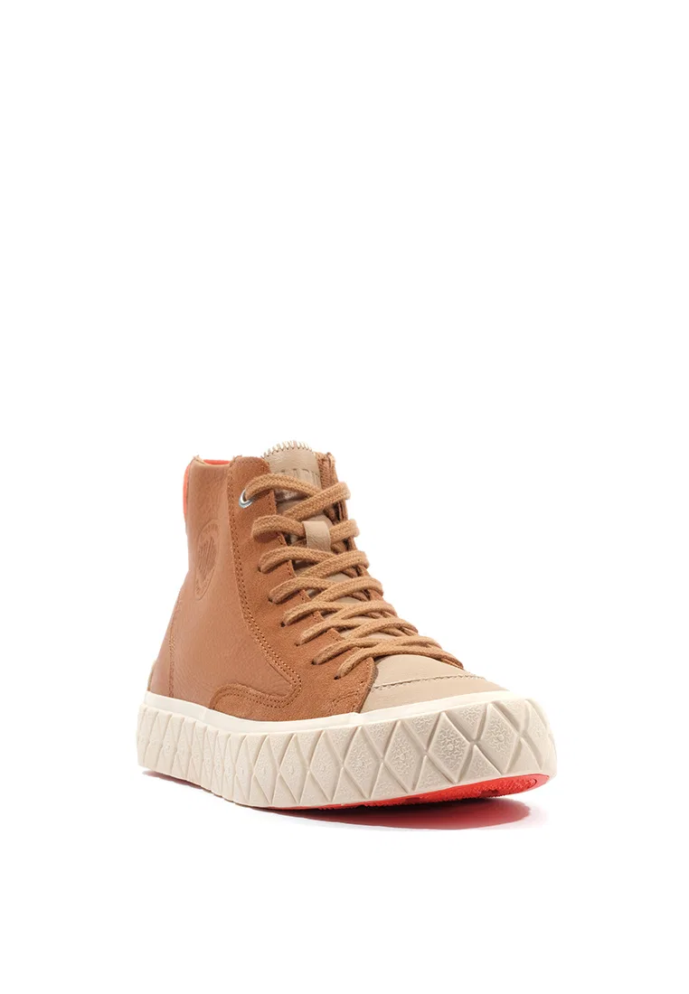 Кроссовки высокие замшевые Palla Ace Chukka, бежевые Palladium — фото 2
