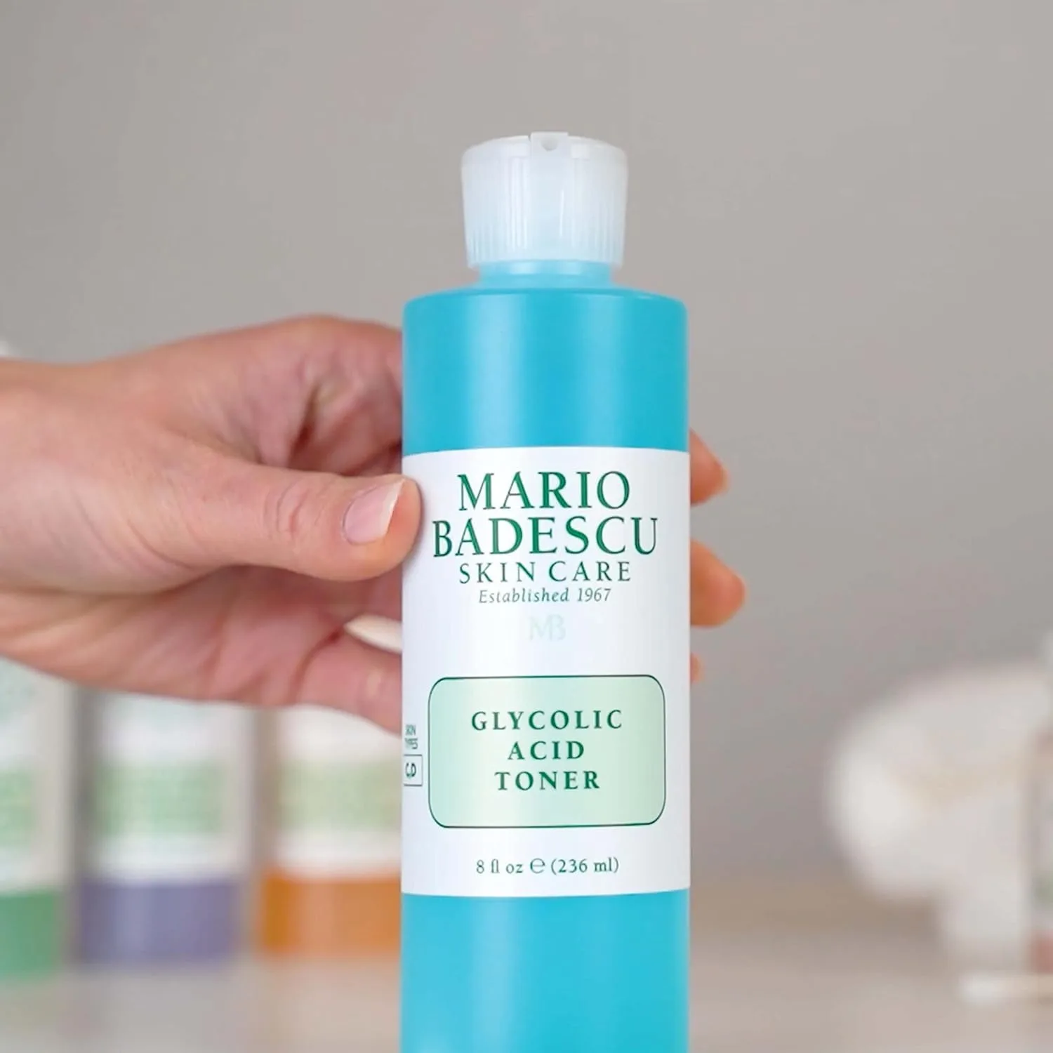 Тоник для лица Mario Badescu с гликолевой кислотой для сухой и комбинированной кожи, без спирта, для зрелой кожи, содержит отшелушивающую гликолевую кислоту и антиоксидантный экстракт грейпфрута. 907.20 г (2 шт.) — фото 2