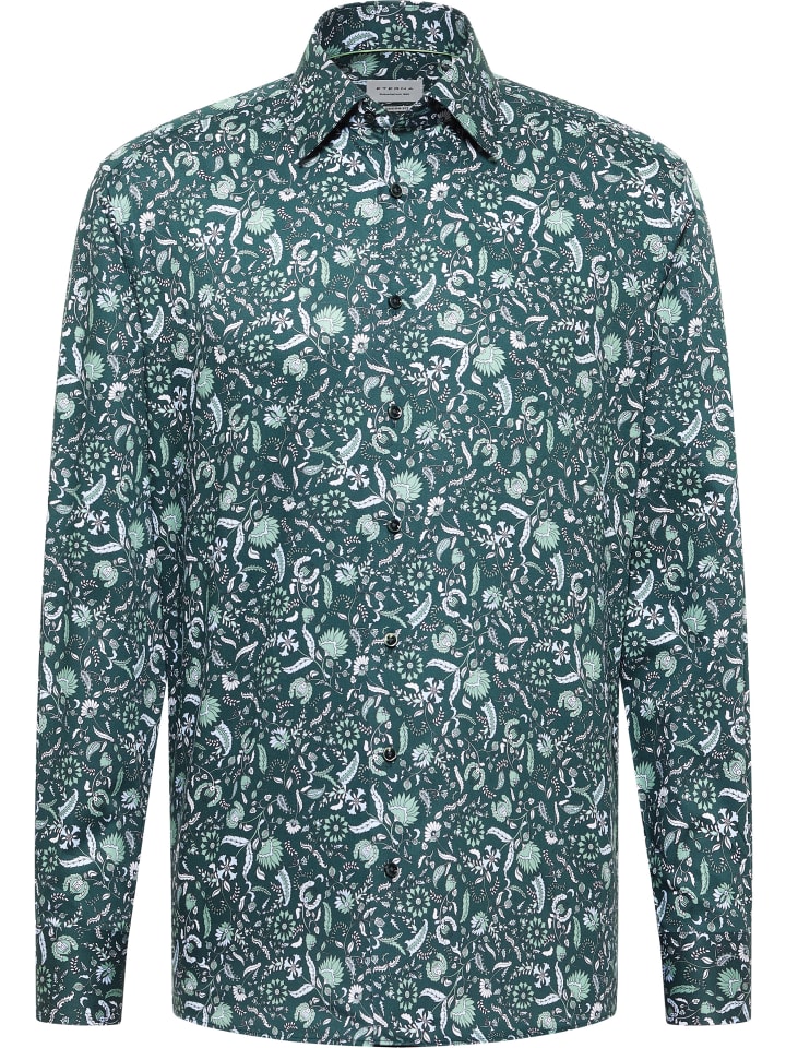 

Eterna Рубашка MODERN FIT изумрудного цвета