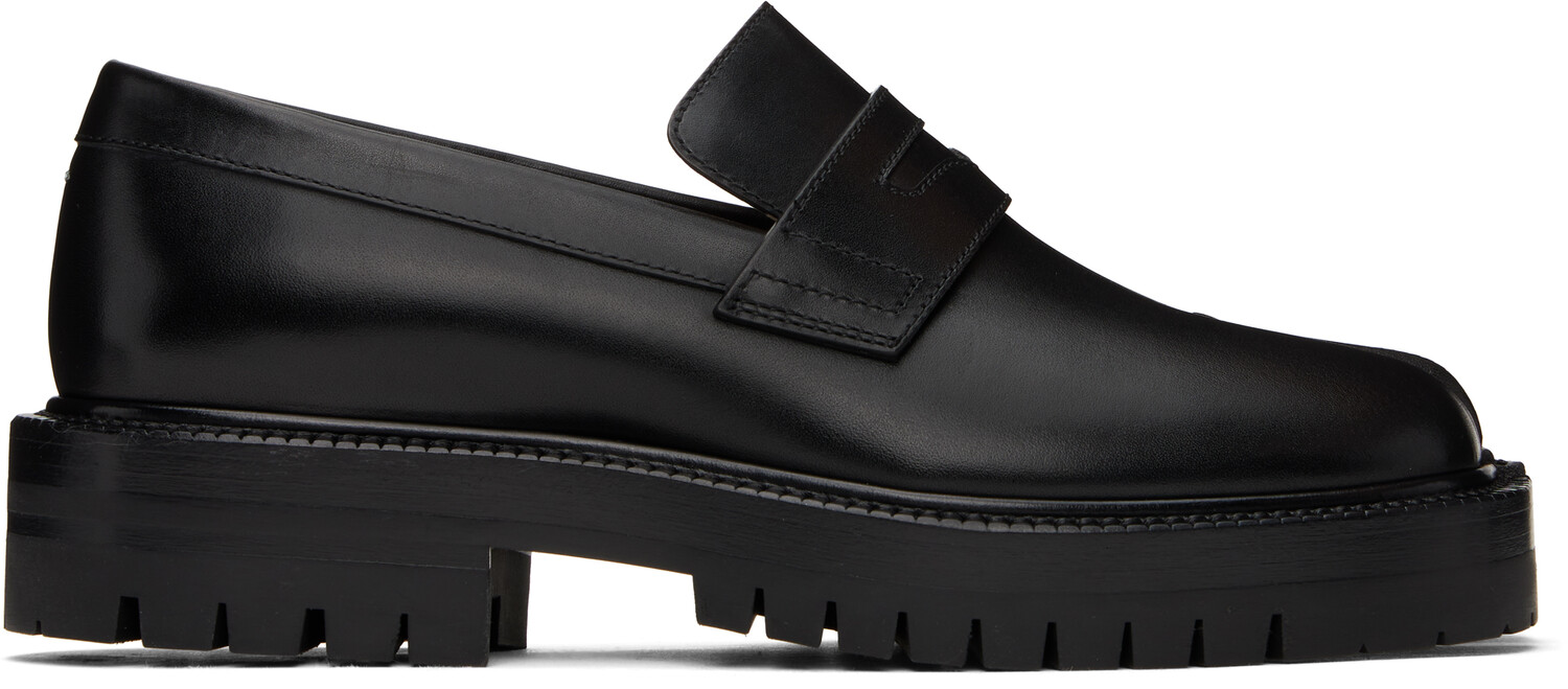 

Кожаные мокасины Tabi Maison Margiela, черный