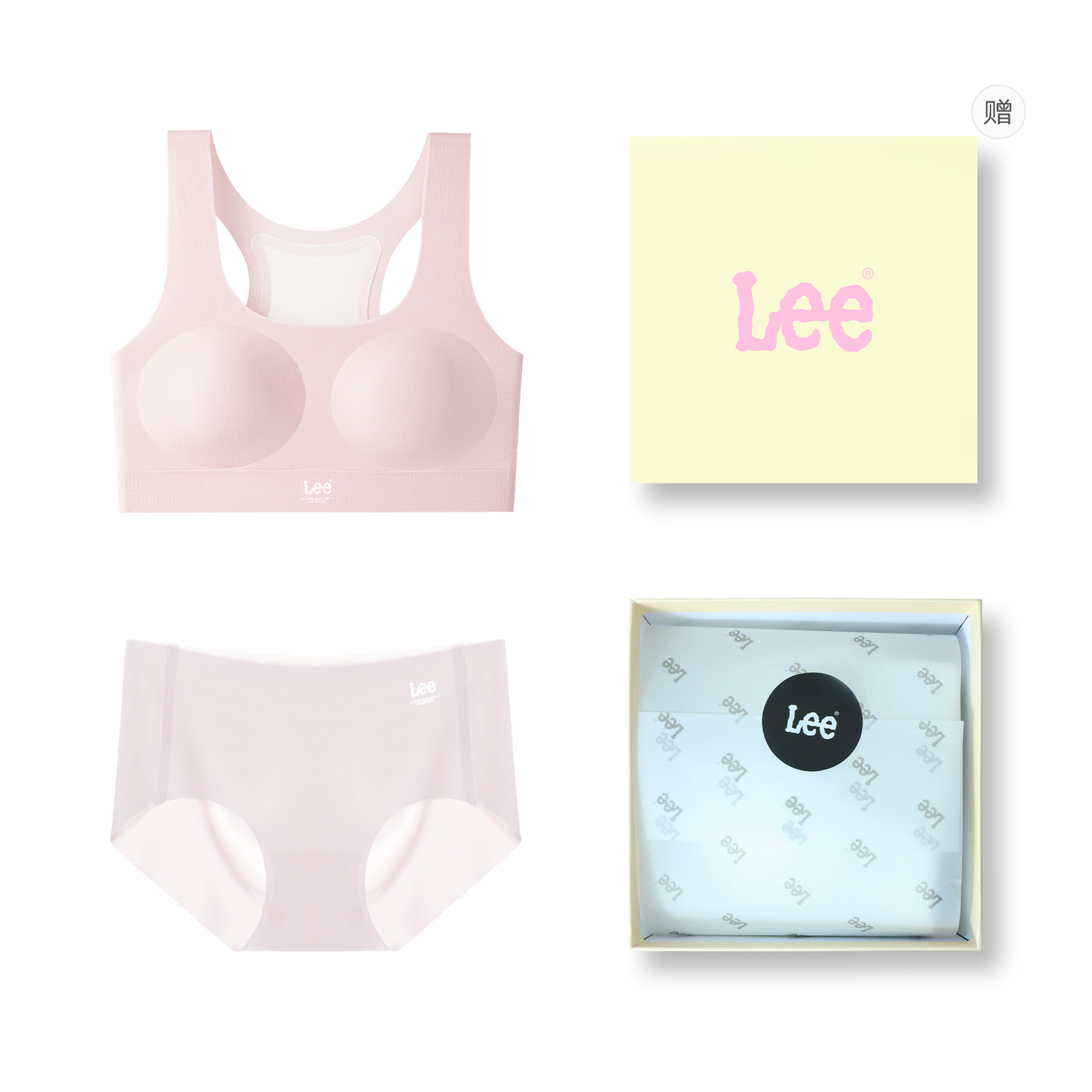 

Женские трусы подарочные наборы Lee, светло-розовый