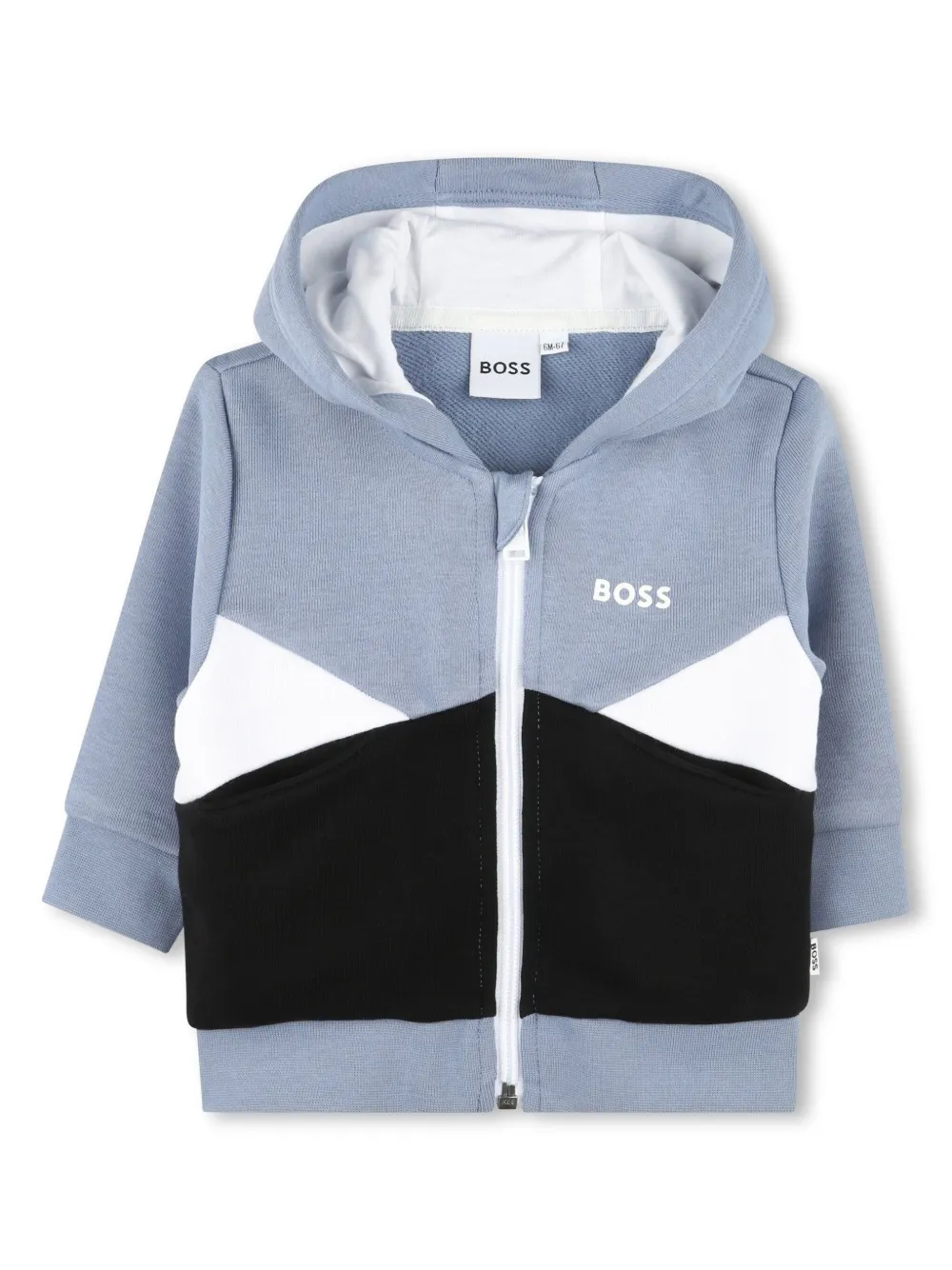 

Худи со вставками BOSS Kidswear, серый