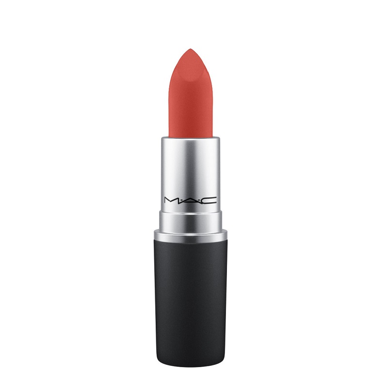 

Матовые помады powder kiss lipstick Mac, цвет devoted to chili, вес 3 гр.
