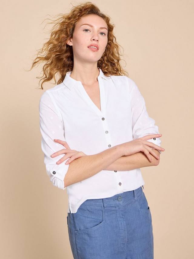 

Футболка Annie Jersey White Stuff, Pale Ivory