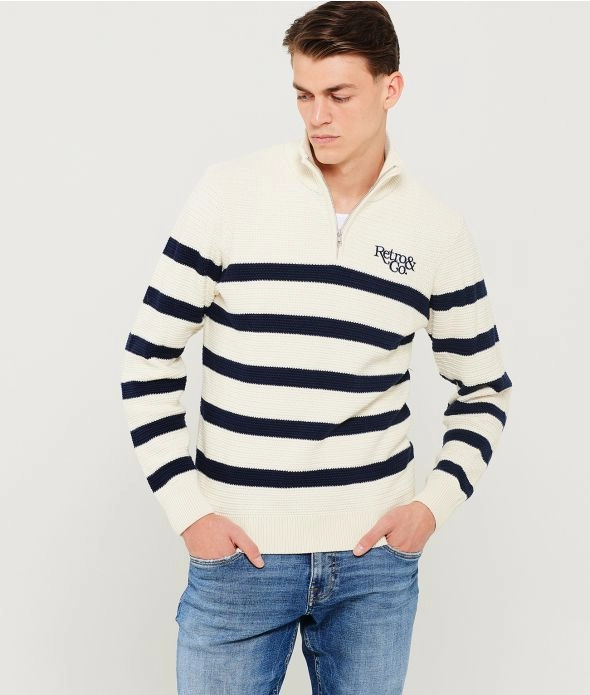 

Свитер Каспийский вязаный Retro Jeans, белый