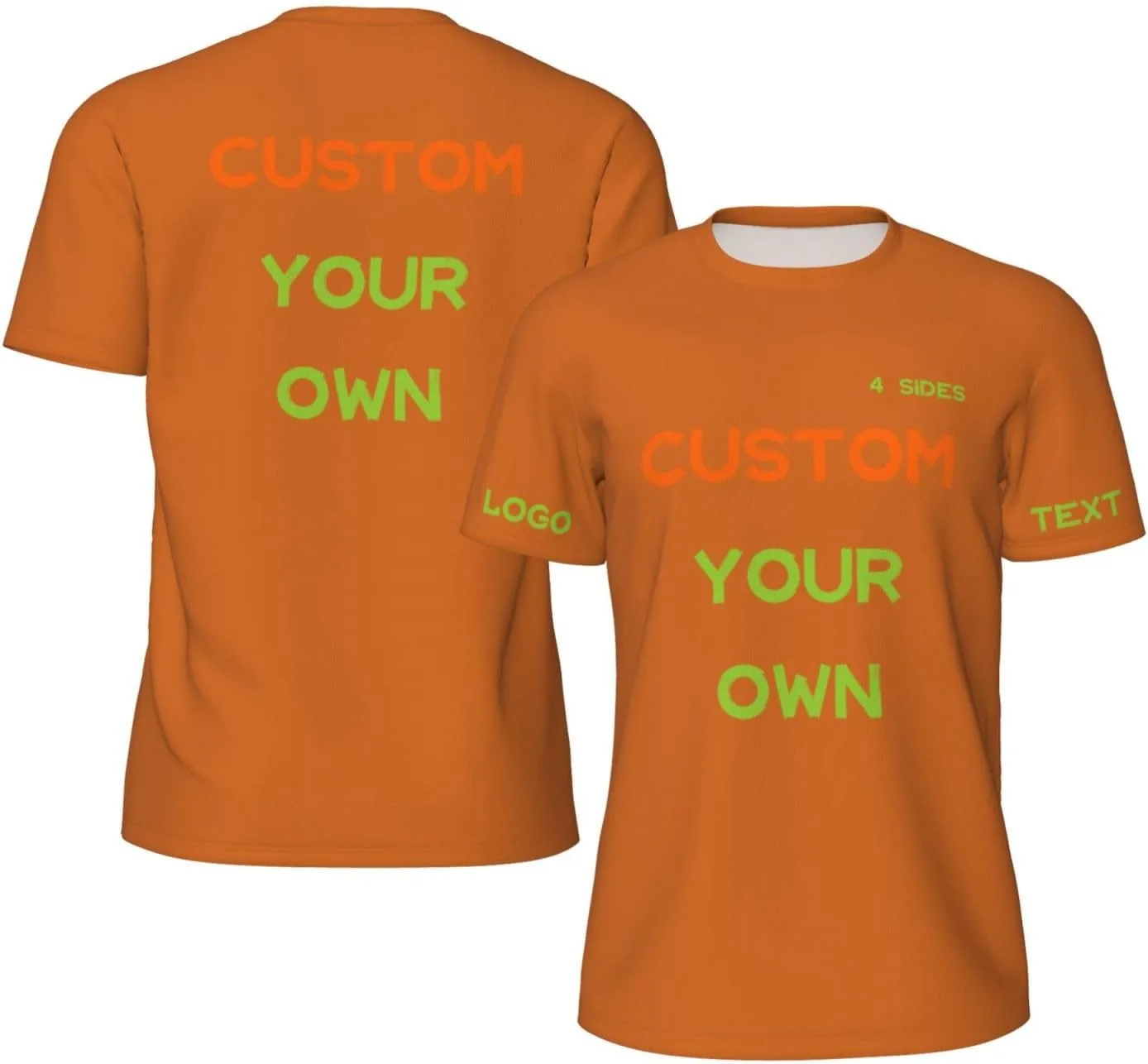 

Футболка Custom с принтом на 4 сторонах для мужчин