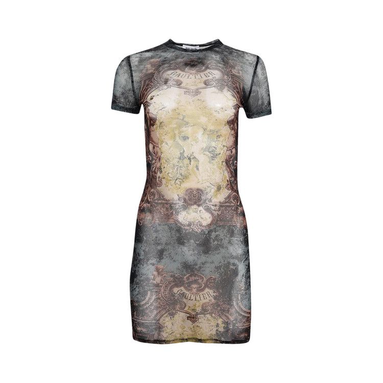 

Платье Jean Paul Gaultier Printed Médaillon Mesh Short Dress, Black/Vintage Blue/Green